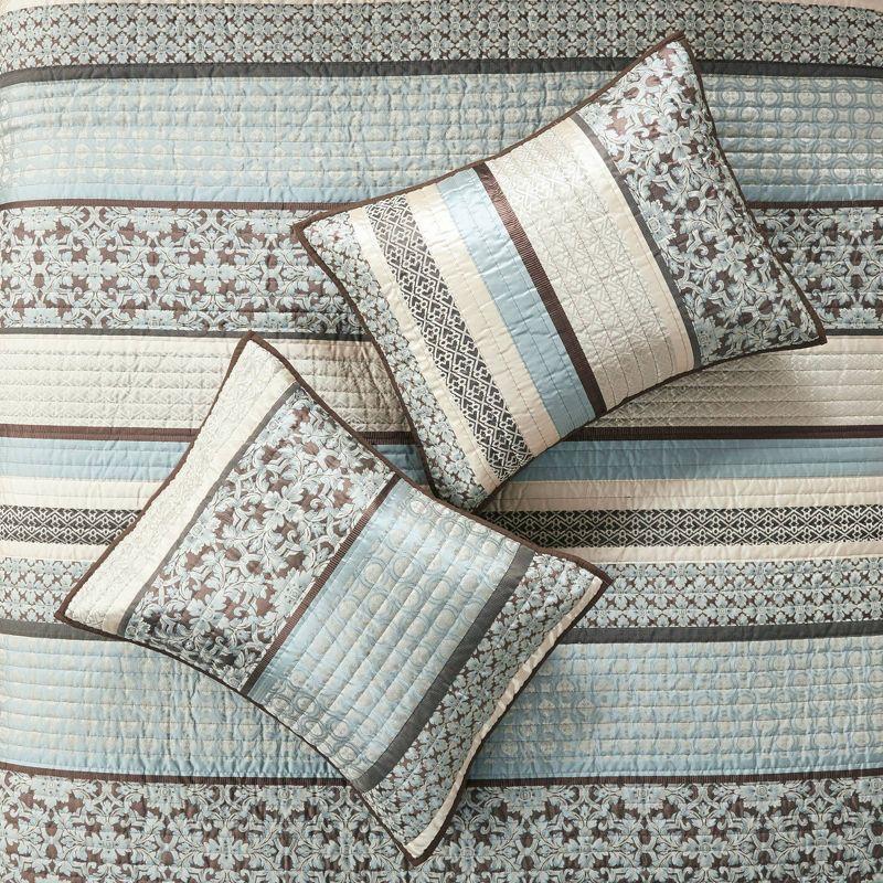 Madison Park Jacquard Quilt Set with Throw Pillows
