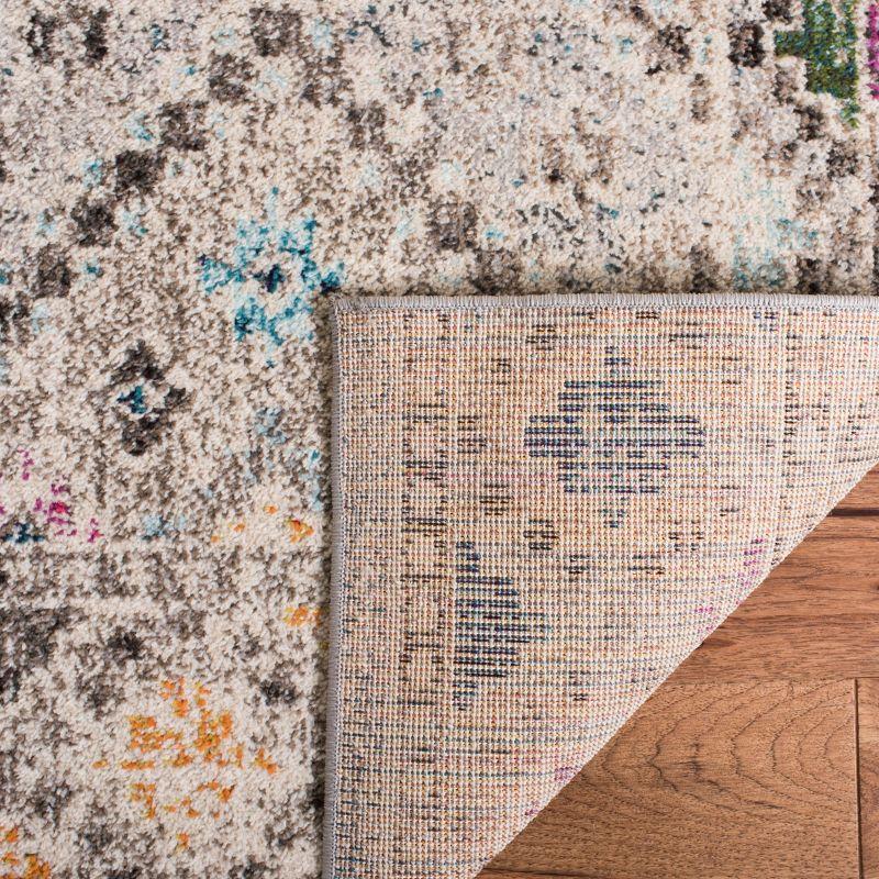 Madison MAD418 Power Loomed Indoor Area Rug - Grey/Yellow - 8'x10' - Safavieh