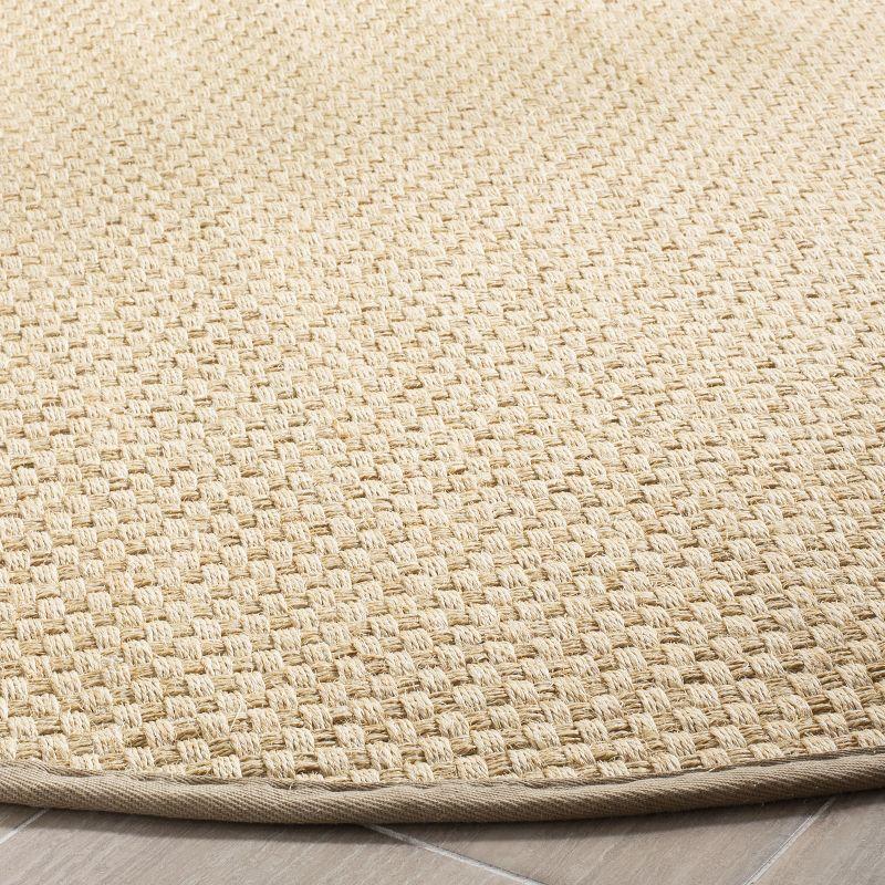 Natural Fiber NF156 Power Loomed Indoor Area Rug - Natural/Beige - 6' Round - Safavieh