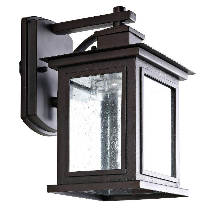 Gorgen Bronze 9.5" Square Outdoor Wall Lantern