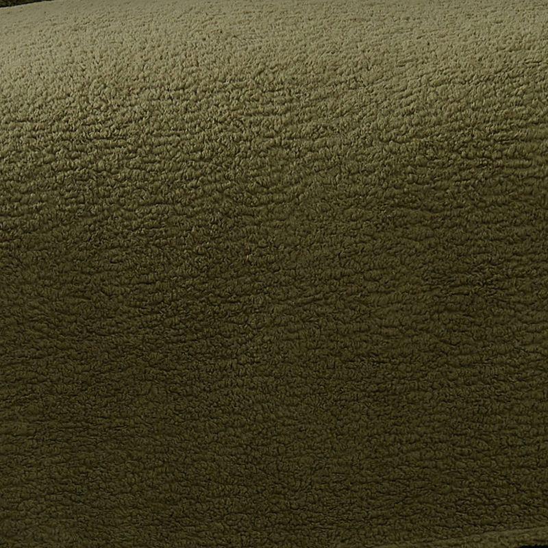 50"x60" Marshmallow Faux Shearling Throw Blanket Olive Green - Brooklyn Loom: Sensory Friendly, Machine Washable, Fleece Construction
