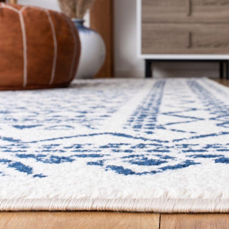 Tulum TUL268 Power Loomed Area Rug - Ivory/Navy - 3'x3' - Safavieh.