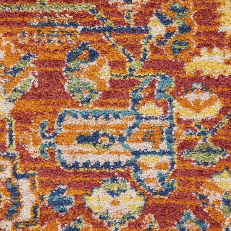 Nourison Allur Bohemian Indoor Rug Red Multicolor 2'3" x 7'6"