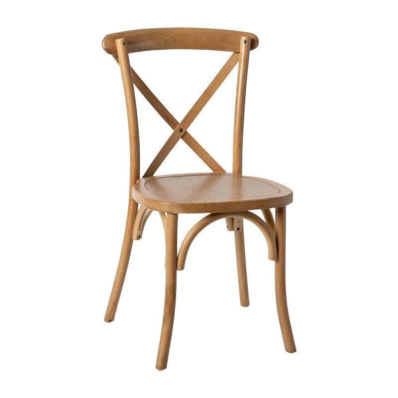 Merrick Lane Bardstown X-Back Bistro Style Wooden High Back Dining Chair