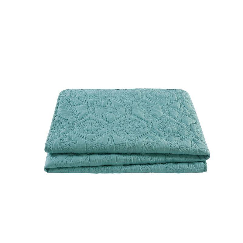 Shore Polyester Textured Sea Life Quilt Set