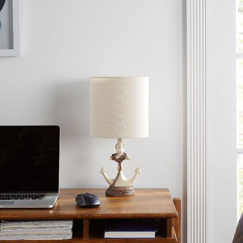 Decor Therapy Saylor Anchor Resin Table Lamp Navy