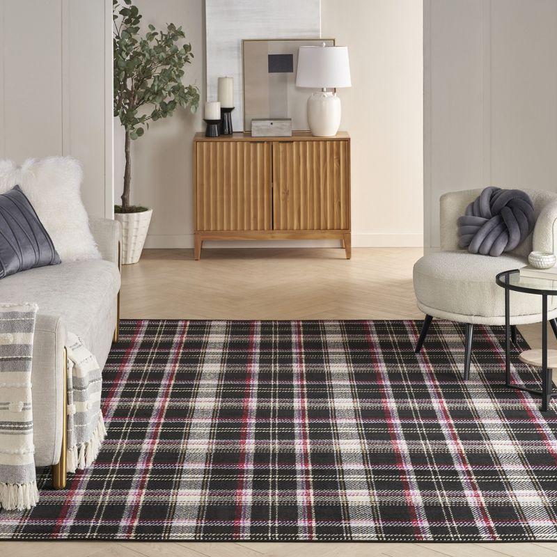 Nourison Grafix Contemporary Plaid Area Rug