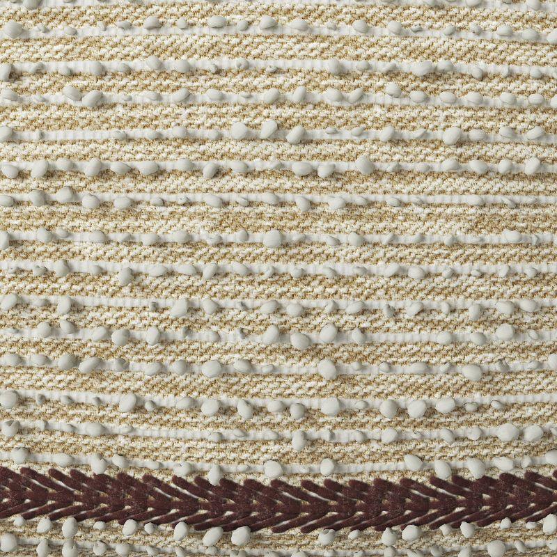 Branchville Square Pouf Cream Boucle - Threshold™: Transitional Style, No Assembly, Cotton & Wool Blend