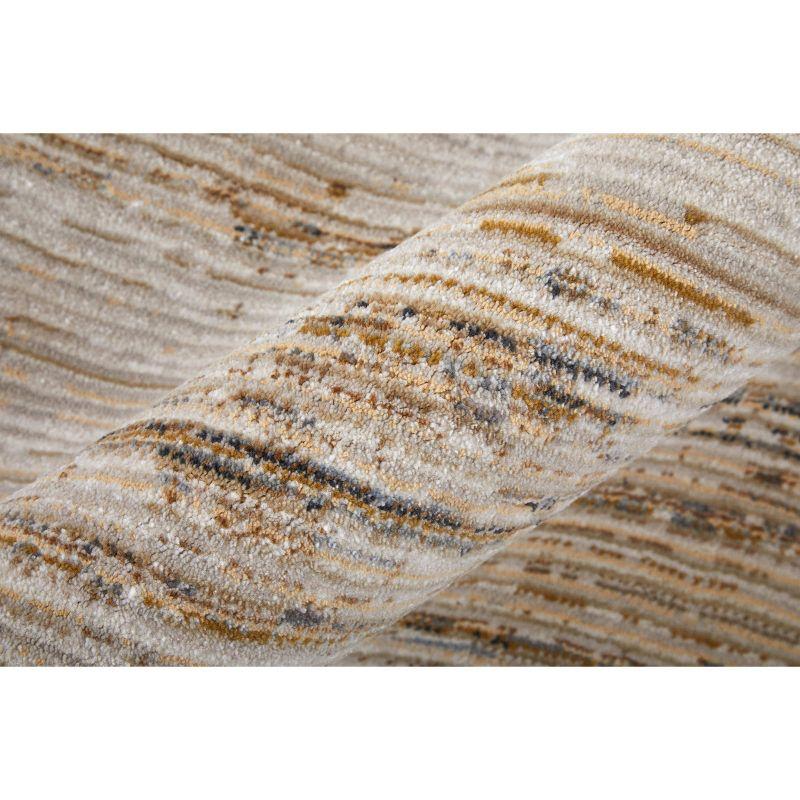 Deja Modern Distressed Ivory/Brown/Tan Area Rug