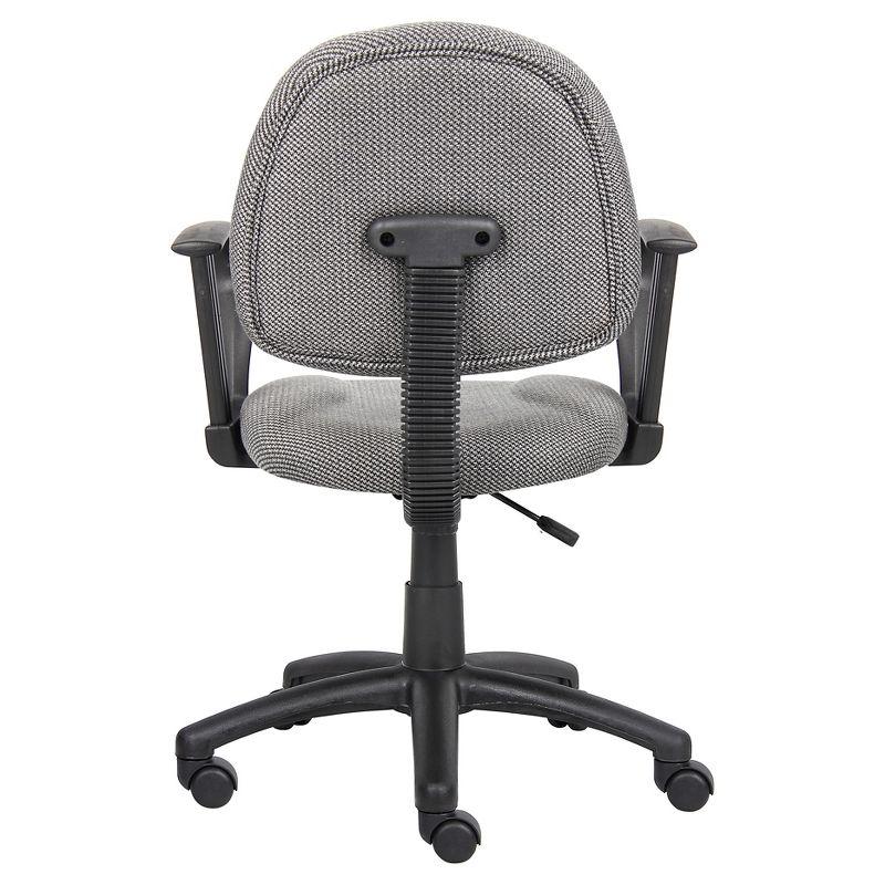 ErgoFlex Gray Fabric Task Chair with Swivel & Adjustable Height