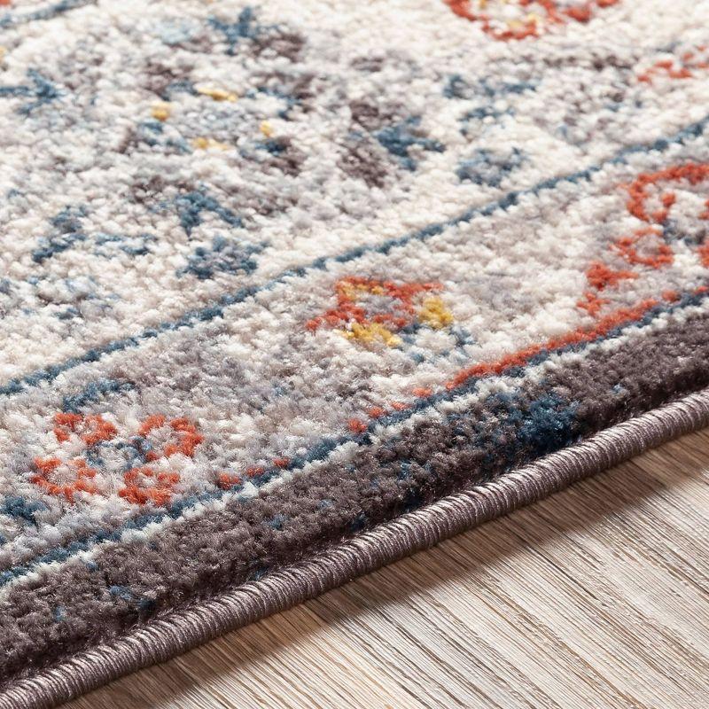 Livabliss 5'3"x7'3" Kashan Traditional Rugs Blue: Stain & Fade-Resistant, Medium Pile, Polypropylene
