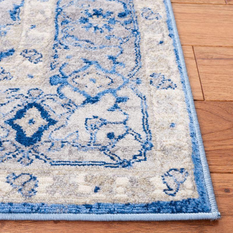 Brentwood BNT851 Power Loomed Indoor Accent Rug - Blue/Grey - 3'x5' - Safavieh