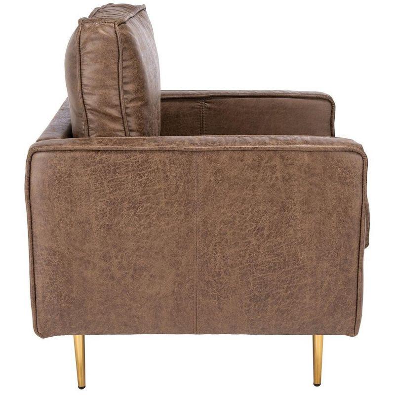 Paityn Accent Chair - ACH2000 - Brown/Gold - Safavieh