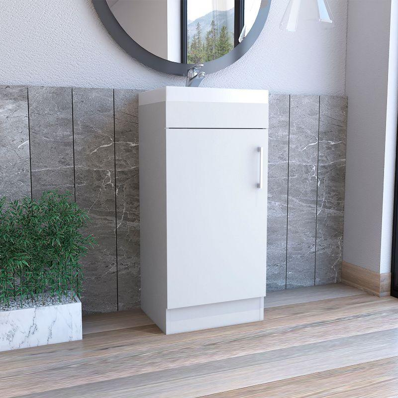 Depot E-Shop Bathroom Vanity, Single Door Cabinet