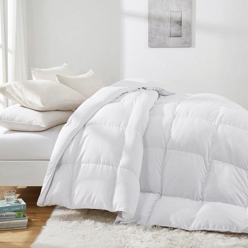 Twin White Down Comforter with Ultra Soft Fabric