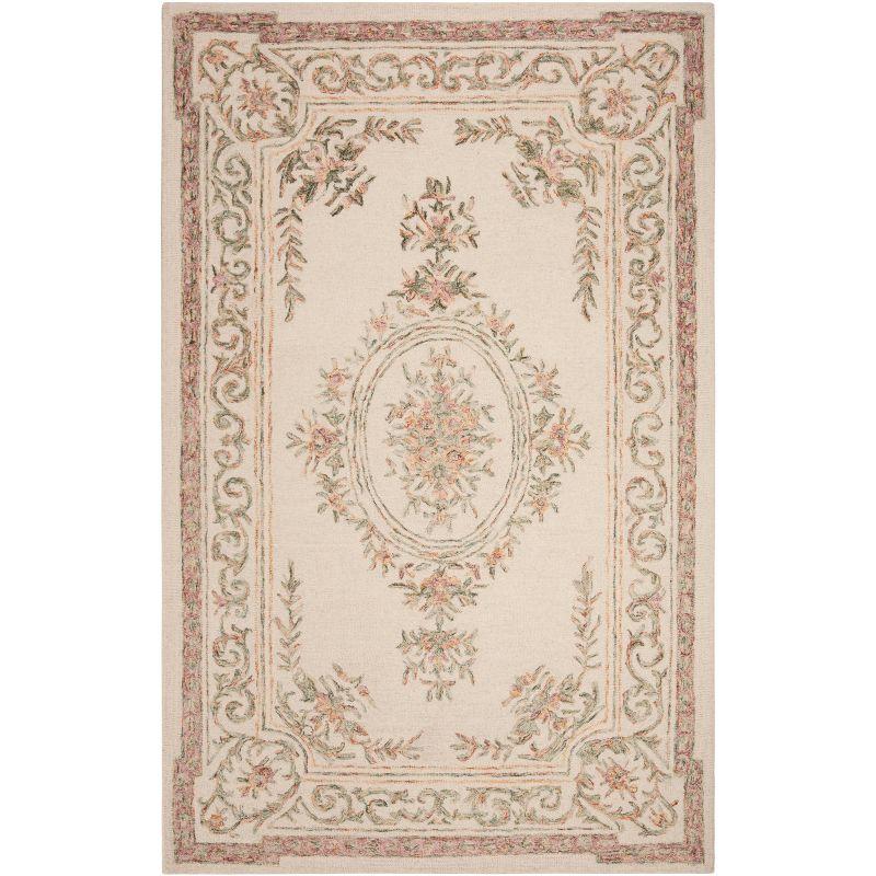 Charmaine Ivory Wool Hand-Tufted Rectangular Area Rug