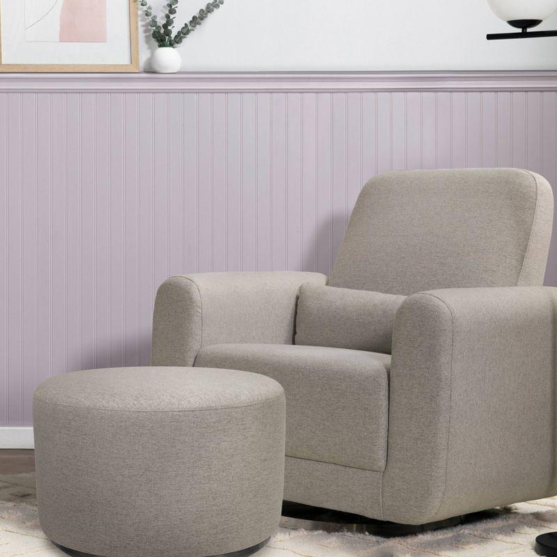 Gray Eco-Performance Extra Wide Swivel Glider Chair