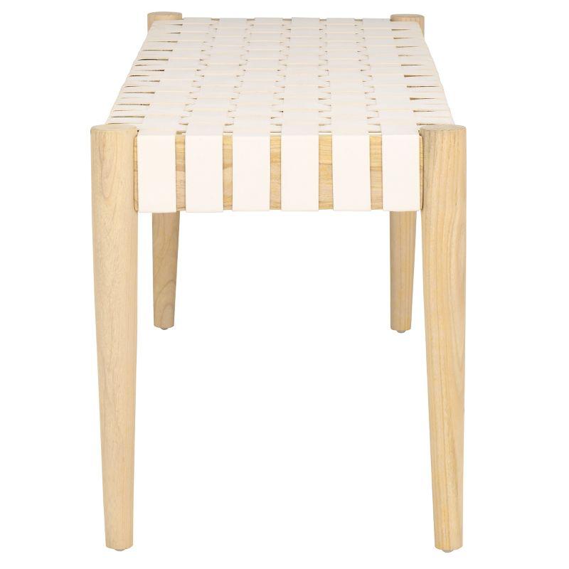 Orin 47" Woven Leather Bench