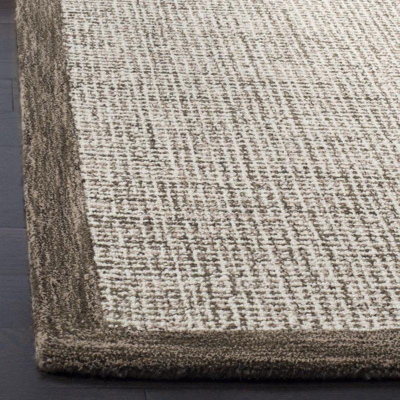 Abstract ABT220 Handmade Indoor Area Rug - Brown/Ivory - 8'x10' - Safavieh