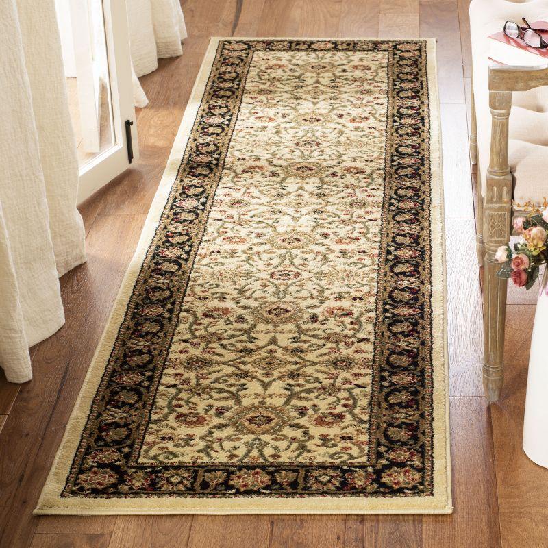 Lyndhurst LNH212 Power Loomed Accent Rug - Ivory/Black - 2'3"x4' - Safavieh