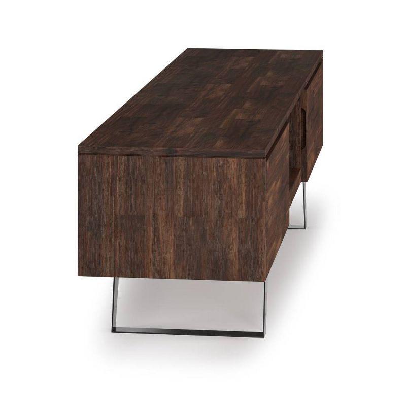 Mitchell TV Stand for TVs up to 80" Distressed Charcoal Brown - WyndenHall