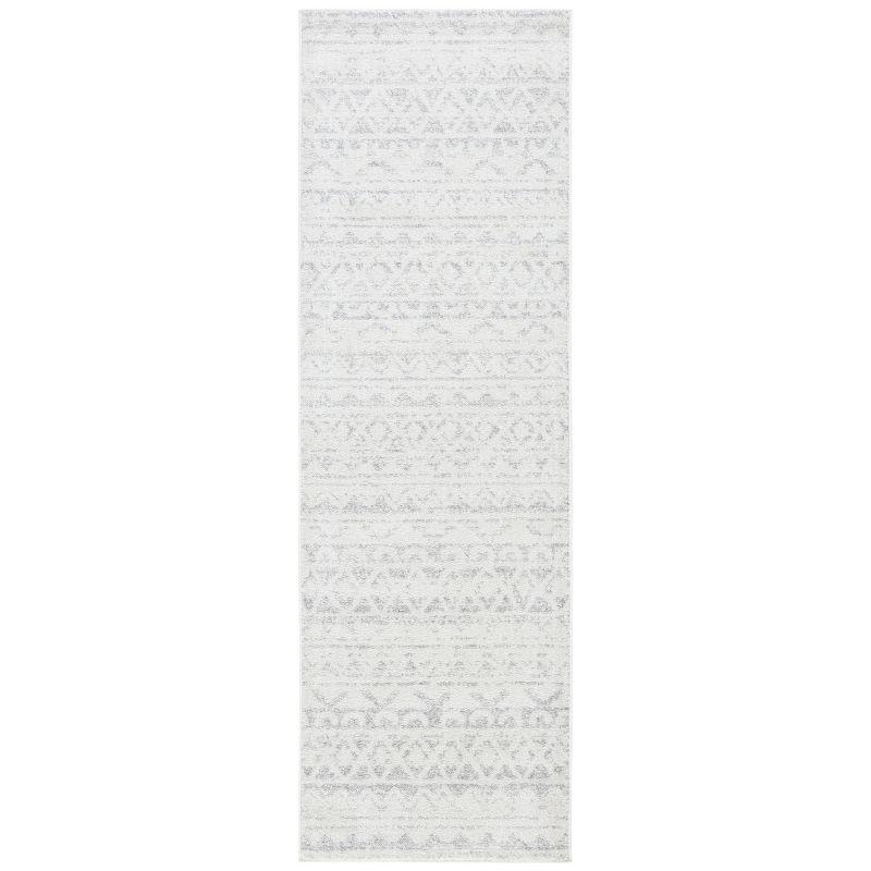 Adirondack ADR119 Machine Made Indoor Runner - Ivory/Silver - 2'-6"x12' - Safavieh