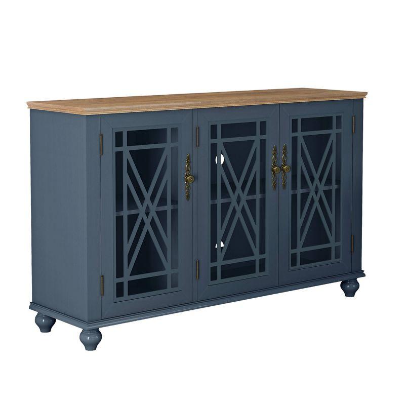 55" Vintage Storage Sideboard Buffet Accent Cabinet - Festivo