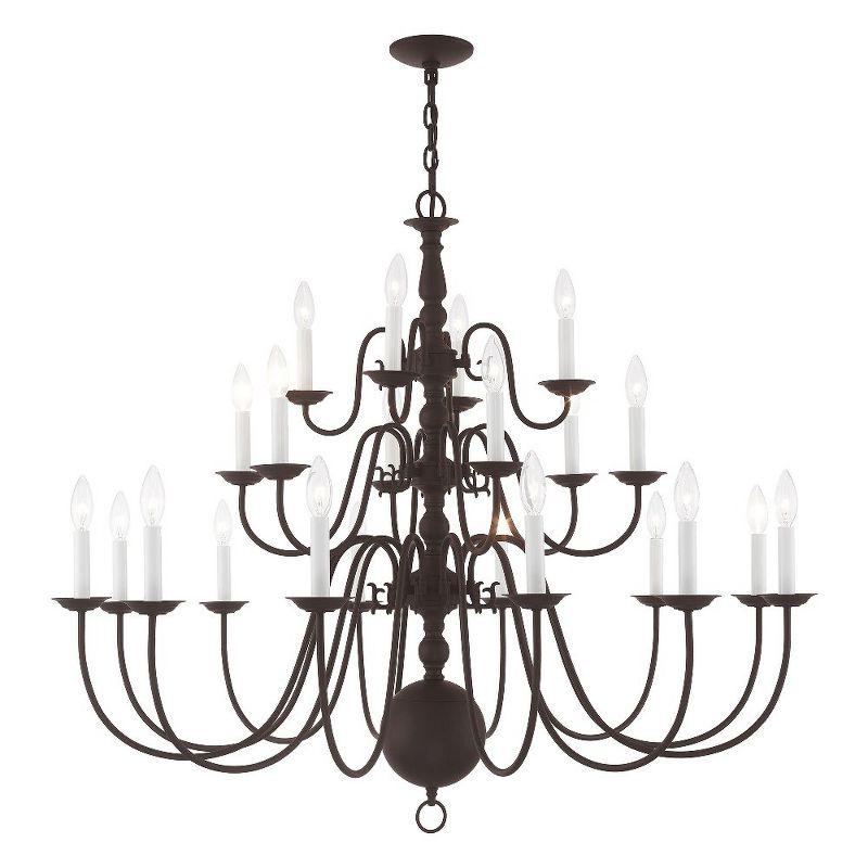 Livex Lighting Williamsburgh 22 - Light Chandelier in  Bronze