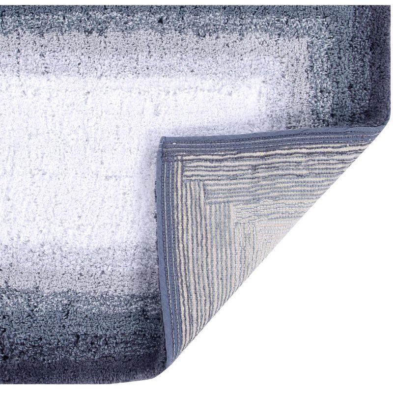 Better Trends Torrent 100% Cotton Tufted Non- Slip Backing Bath Rug 24" x 40" Rectangle - Gray