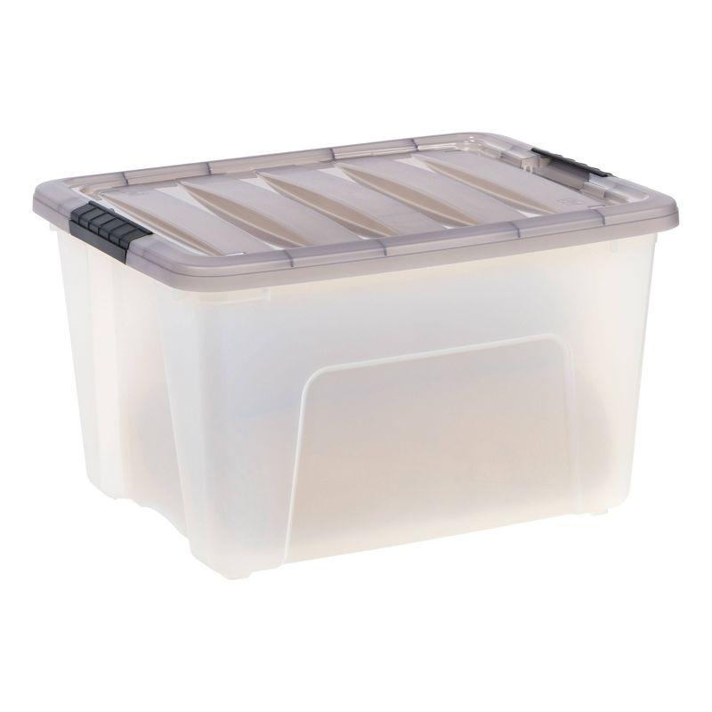 54 Qt./13.5 Gal. Plastic Storage Box with Latching Lid in Clear