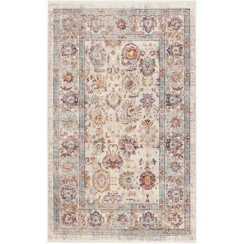 Illusion ILL710 Power Loomed Accent Rug - Cream/Purple - 3'x5' - Safavieh