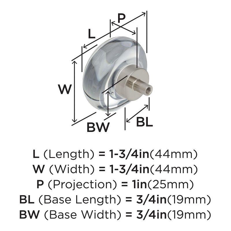 Amerock Glacio Round Cabinet or Furniture Knob