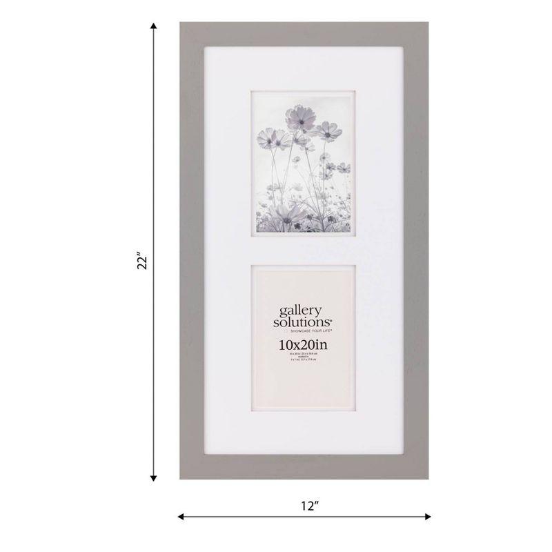 Gallery Solutions Flat Tabletop Wall Frame with Double Mat Image