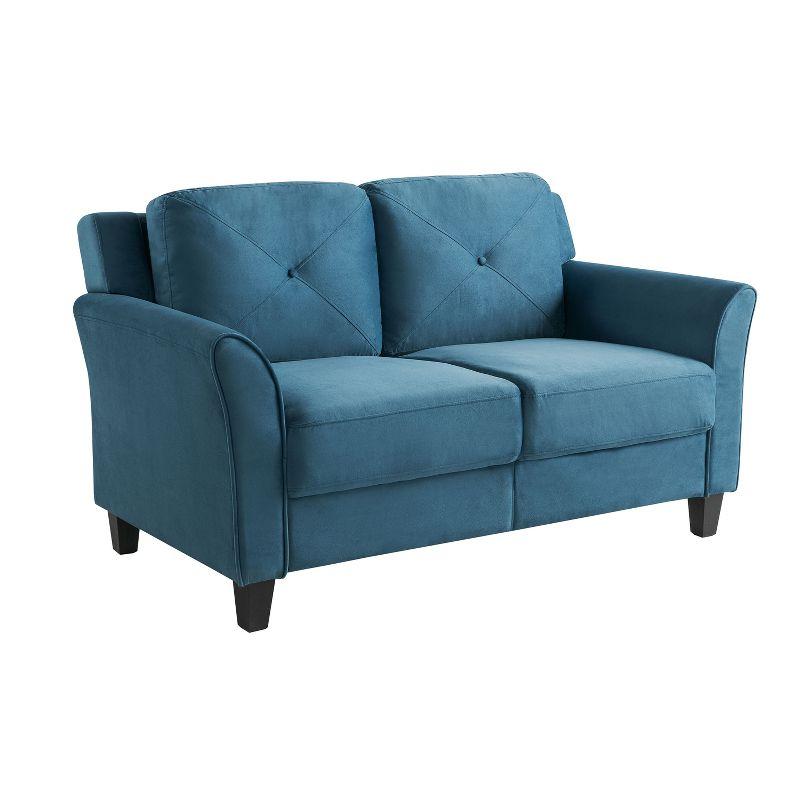 Lifestyle Solutions Harper Loveseat Blue Velvet