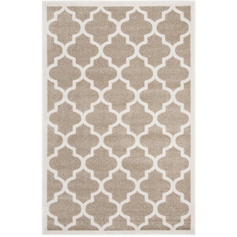 Amherst AMT420 Power Loomed Indoor Area Rug - Wheat/Beige - 4'x6' - Safavieh