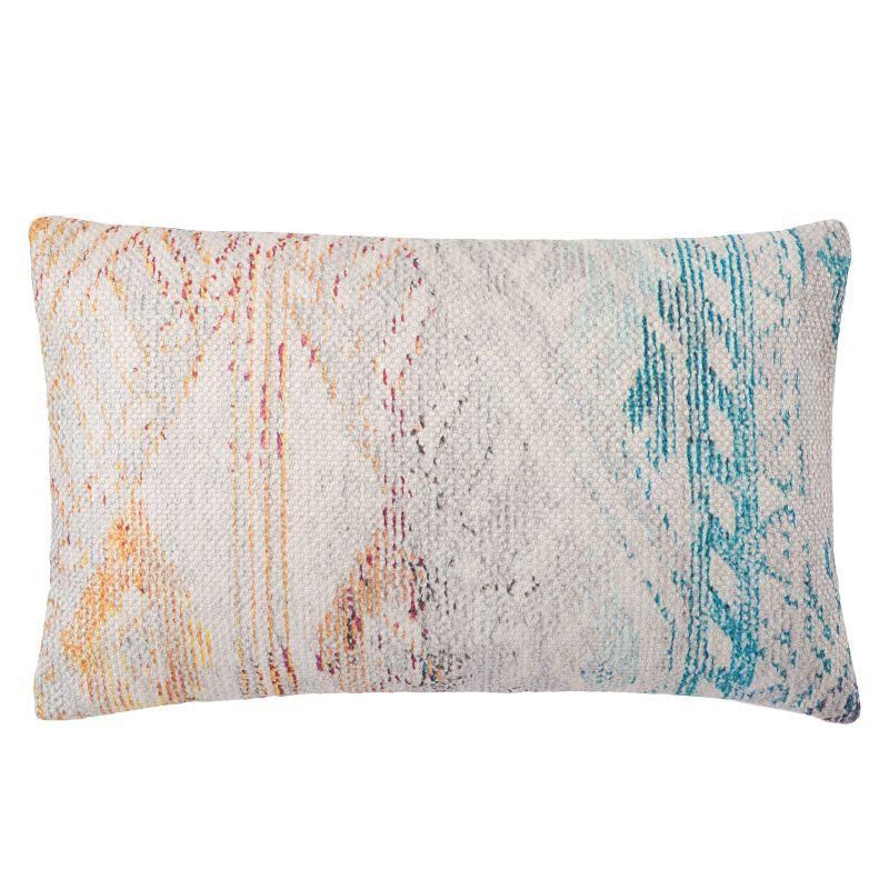 Multicolor Geometric Indoor/Outdoor Lumbar Pillow