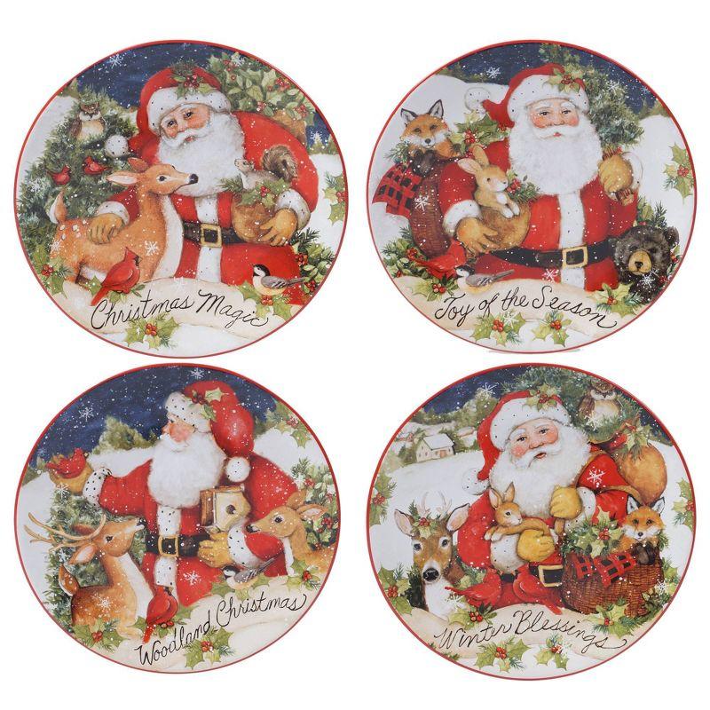 16pc Earthenware Magic of Christmas Santa Dinnerware Set - Certified International