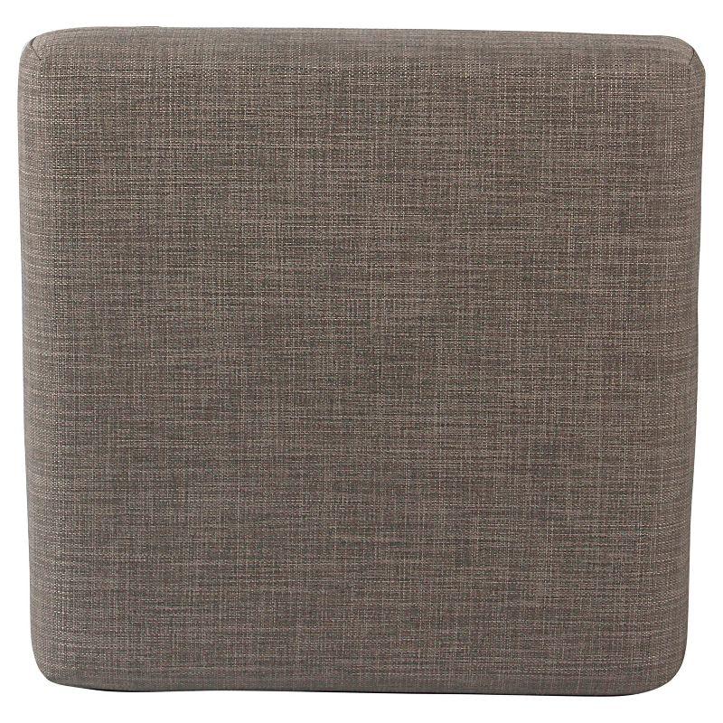 24" Open Back Metal Counter Height Barstool Dark Gray - HomePop: Kitchen Island Seating