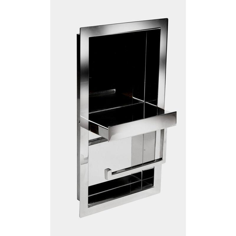 PVD Stainless Steel Recessed Toilet Paper Holder / Bathroom Niche