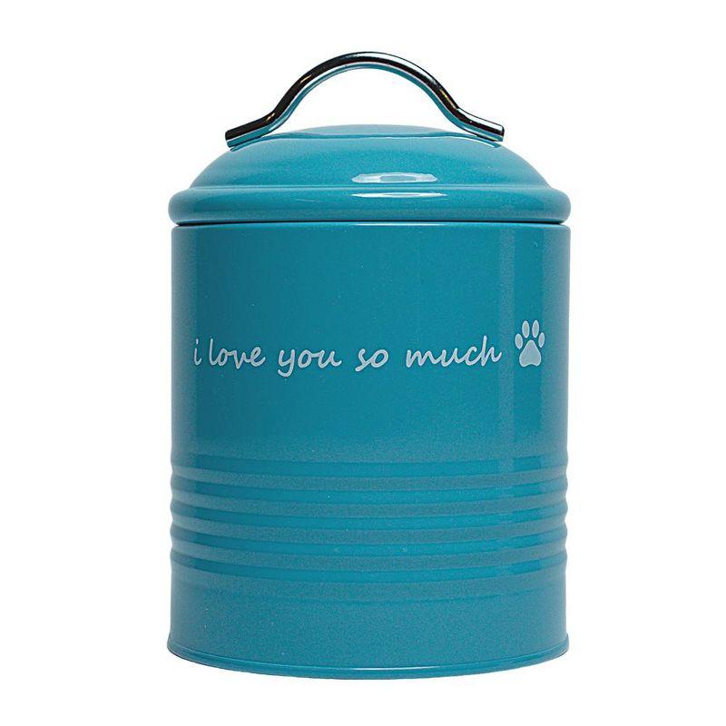 American Pet Supplies "I Love You So Much" Dog Treat Canister Gift Set – Airtight & Stylish Storage, Durable, Non-Toxic Material