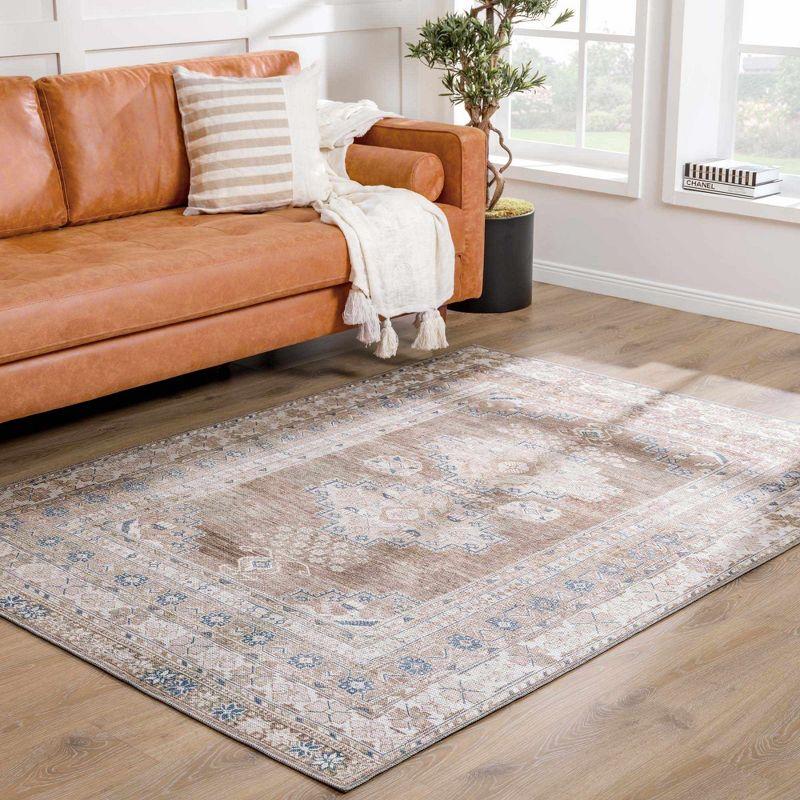 Hauteloom Rectangle Area Rug  Blue