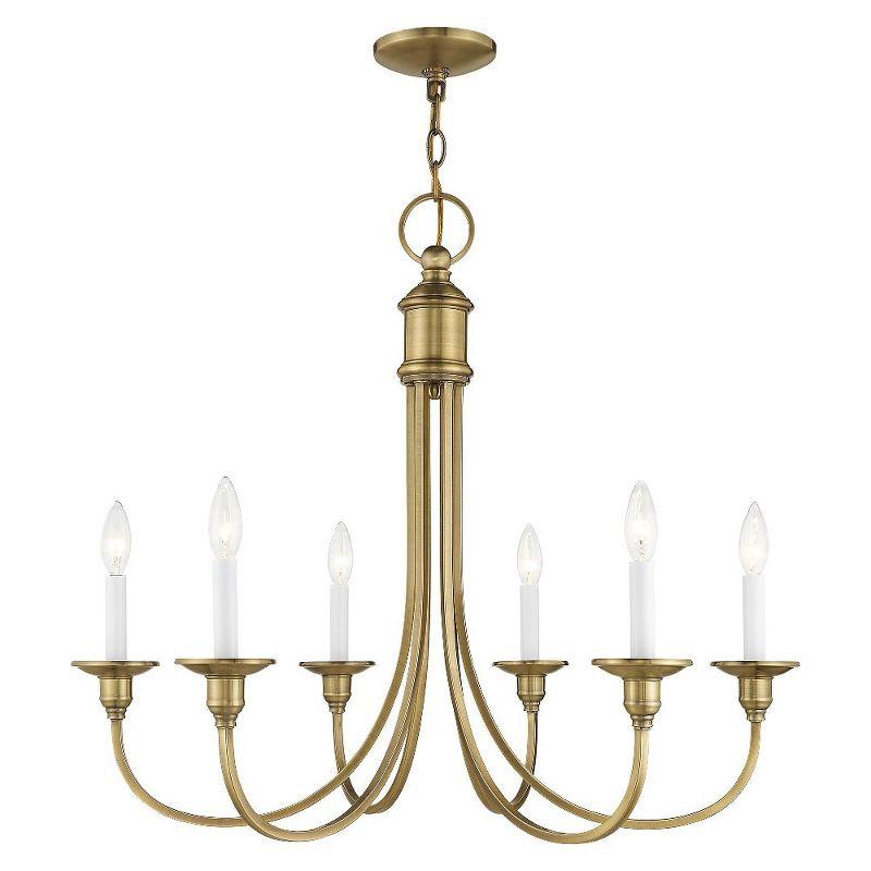 Livex Lighting Cranford 6 - Light Chandelier in  Antique Brass