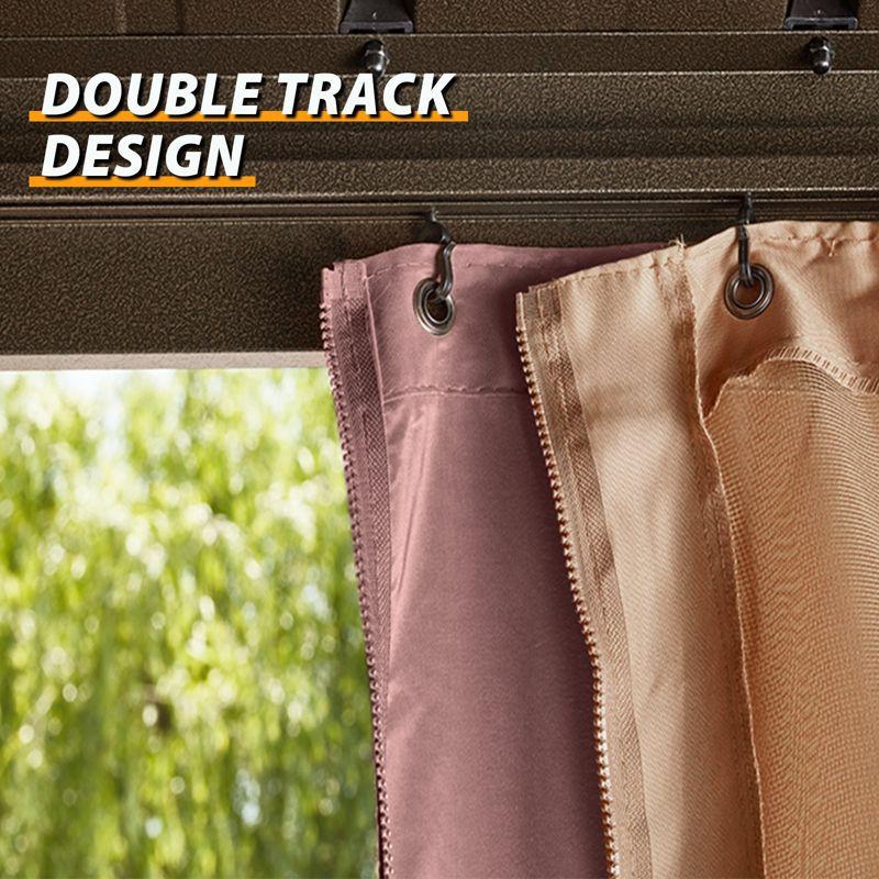 EAGLE PEAK Outdoor Aluminum Frame Hardtop Patio Gazebo