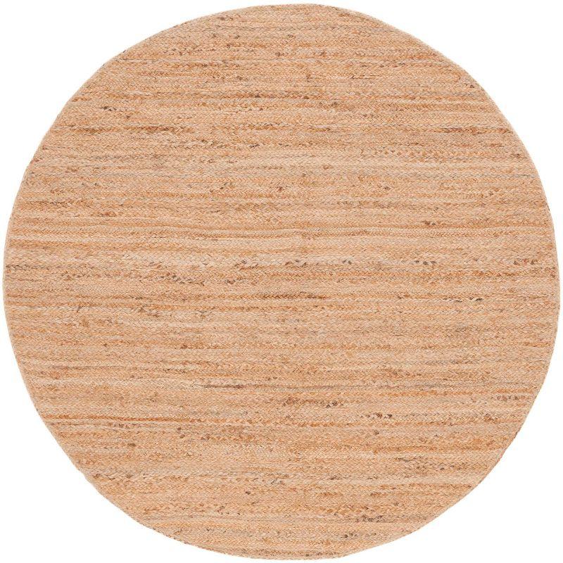 Natural Fiber NFB305 Hand Woven Area Rug - Natural - 5' round - Safavieh.