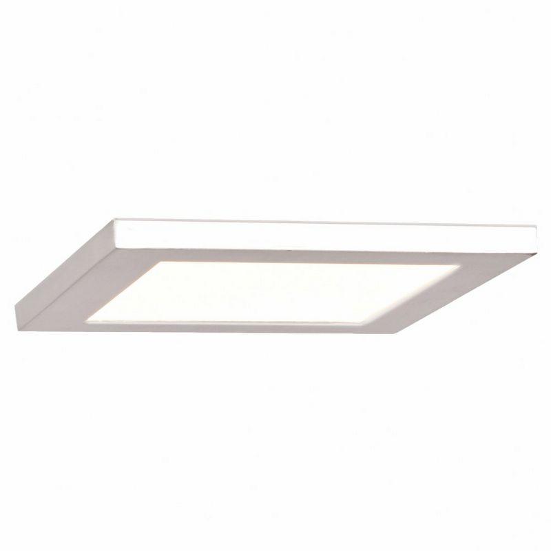 Boxer 7.5" Square White Aluminum LED Flush Mount