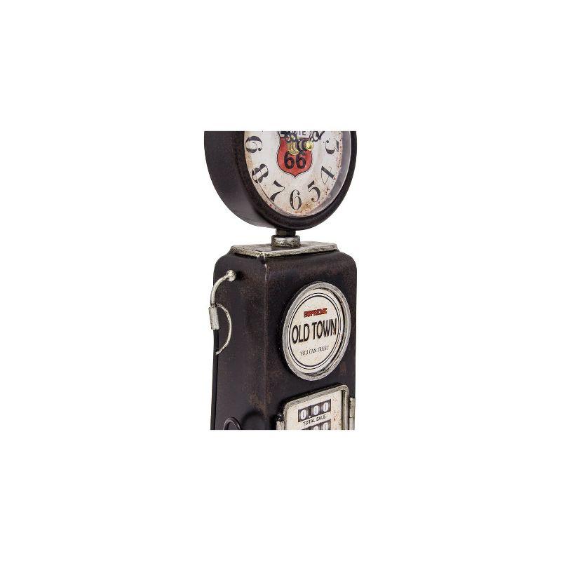 Yosemite Home Decor Old Town Black Table Top Clock