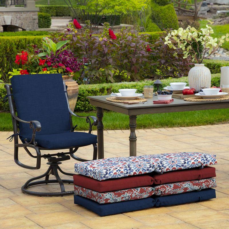 ARDEN Outdoor Chair Cushion 16.5 x 18, Sapphire Blue Leala