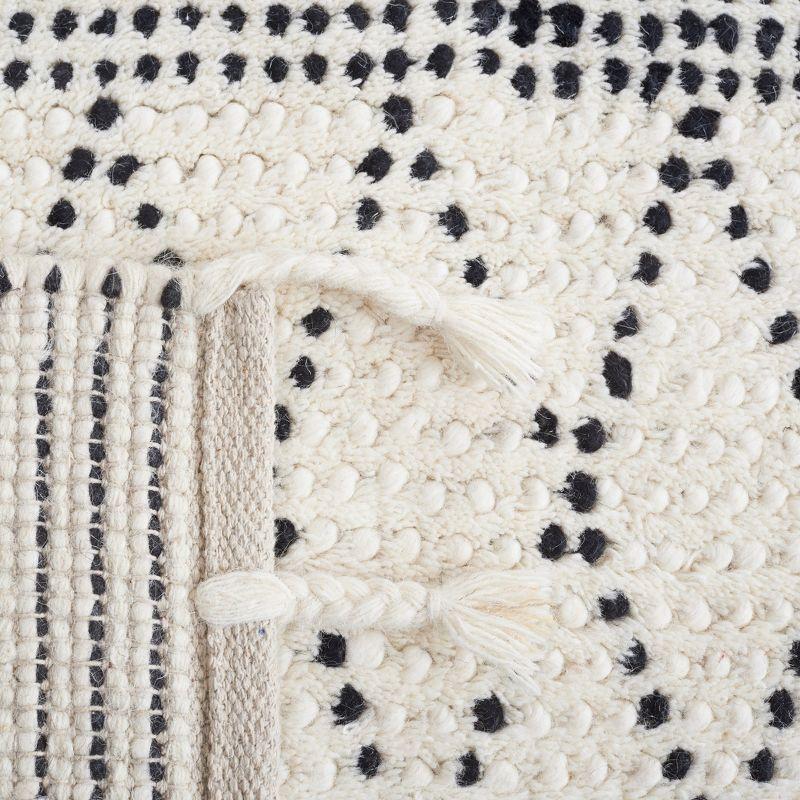 Casablanca CSB491 Hand Woven Area Rug - Ivory/Black - 8'x10' - Safavieh.