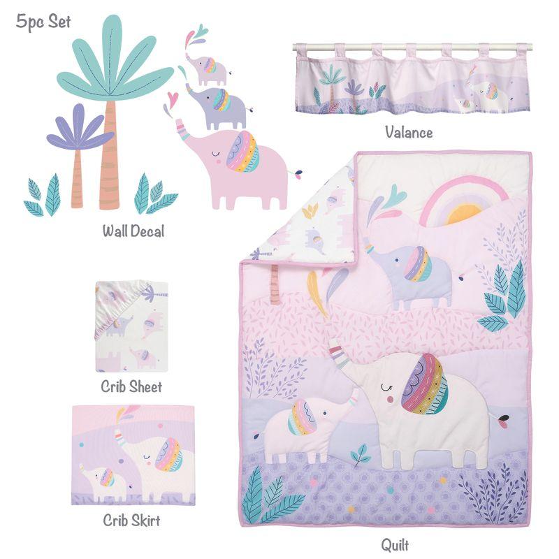 Bedtime Originals Elephant Dreams 5-Piece Nursery Baby Crib Bedding Set