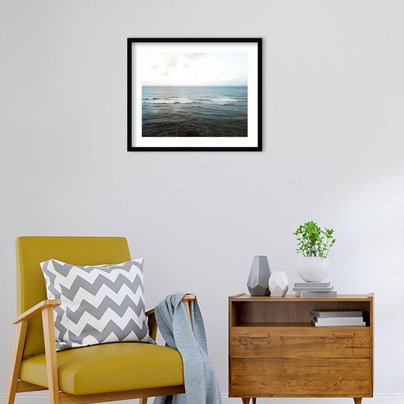 Where The Ocean Meets The Sky by Rachel Dowd: Serene Seascape, Modern Decor - Amanti Art